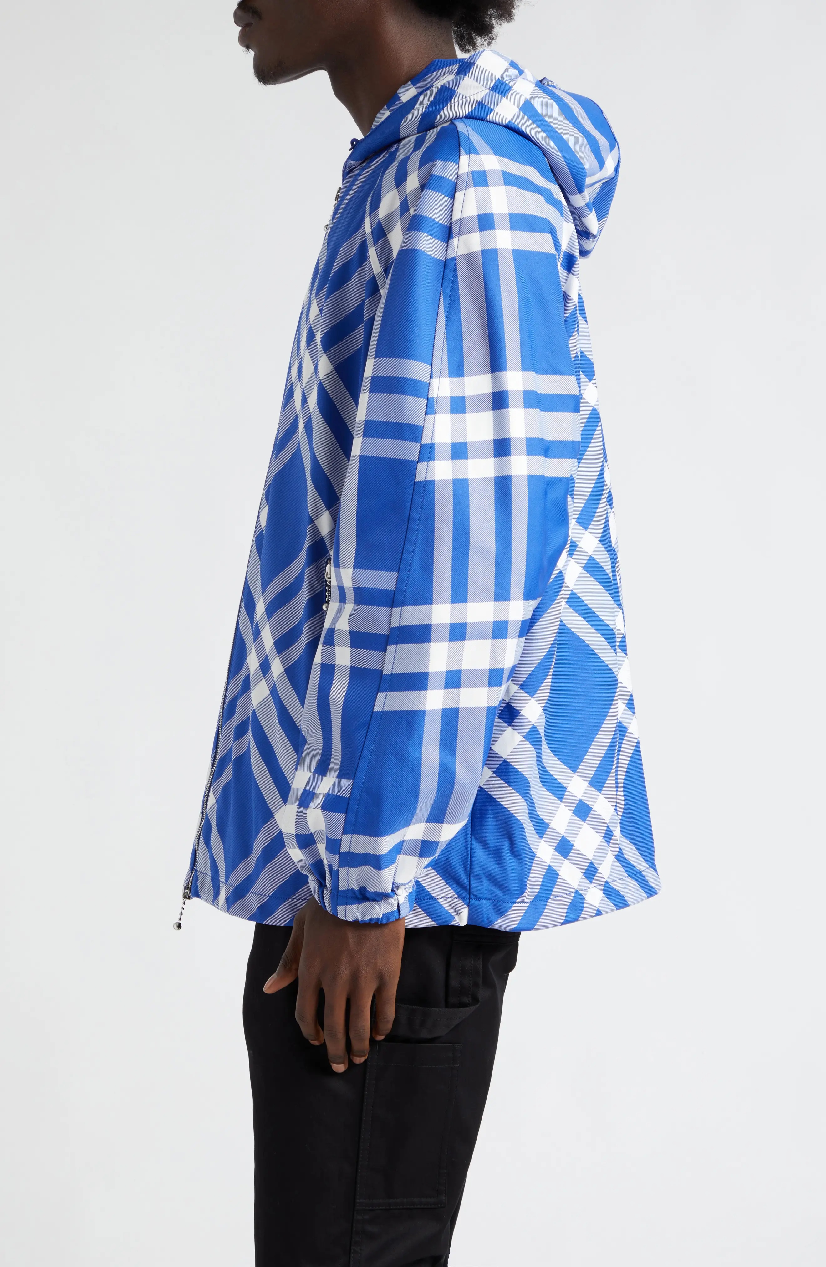 ジャケット・アウター BURBERRY BLUE LABEL check track jacket Burberry - Check Nylon Hooded Jacket | HBX - Globally
