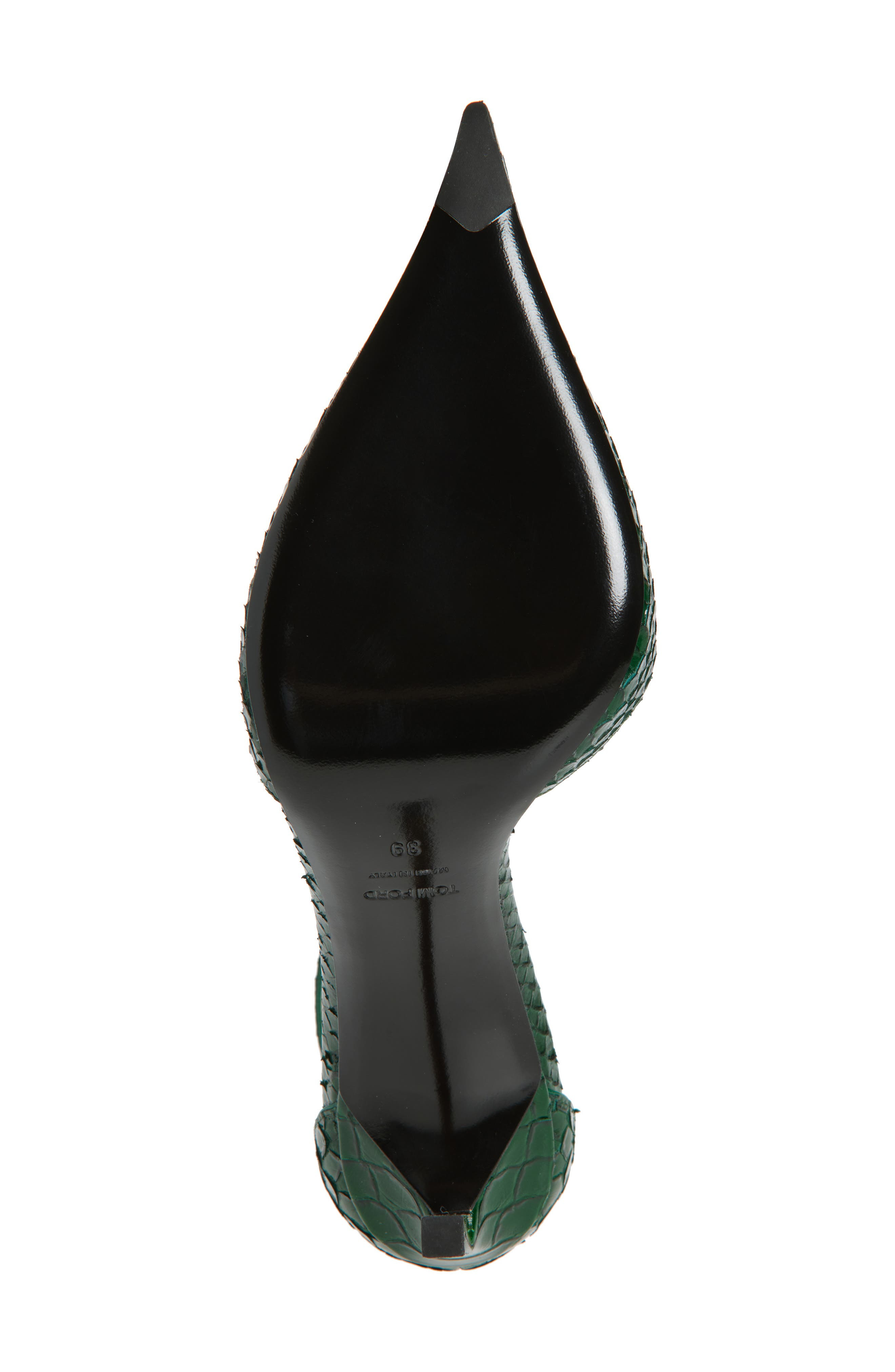 TOM FORD Ankle Tie Pump in Emerald Green at Nordstrom - 6