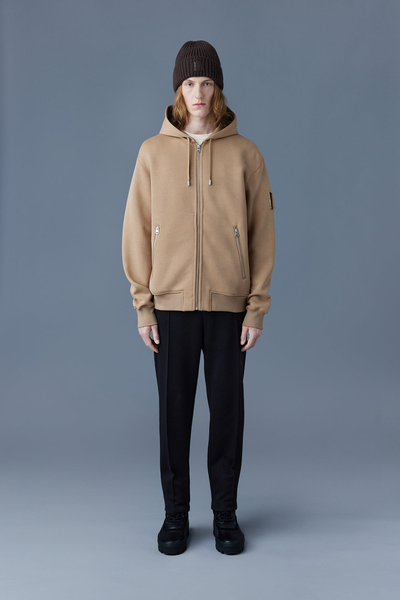 MACKAGE KRYS Zip-up with velvet embroidery outlook