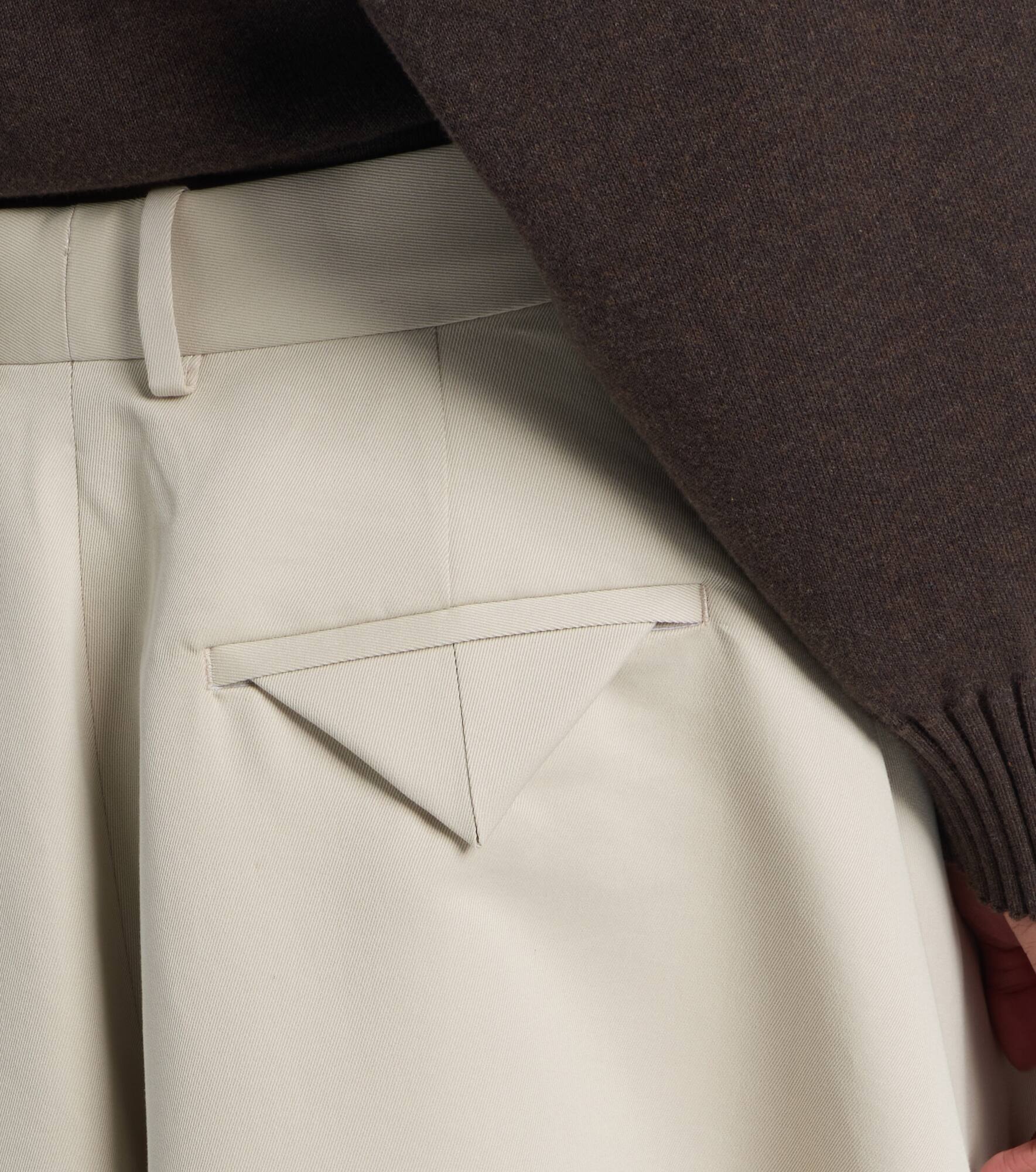Cotton and silk twill culottes - 6