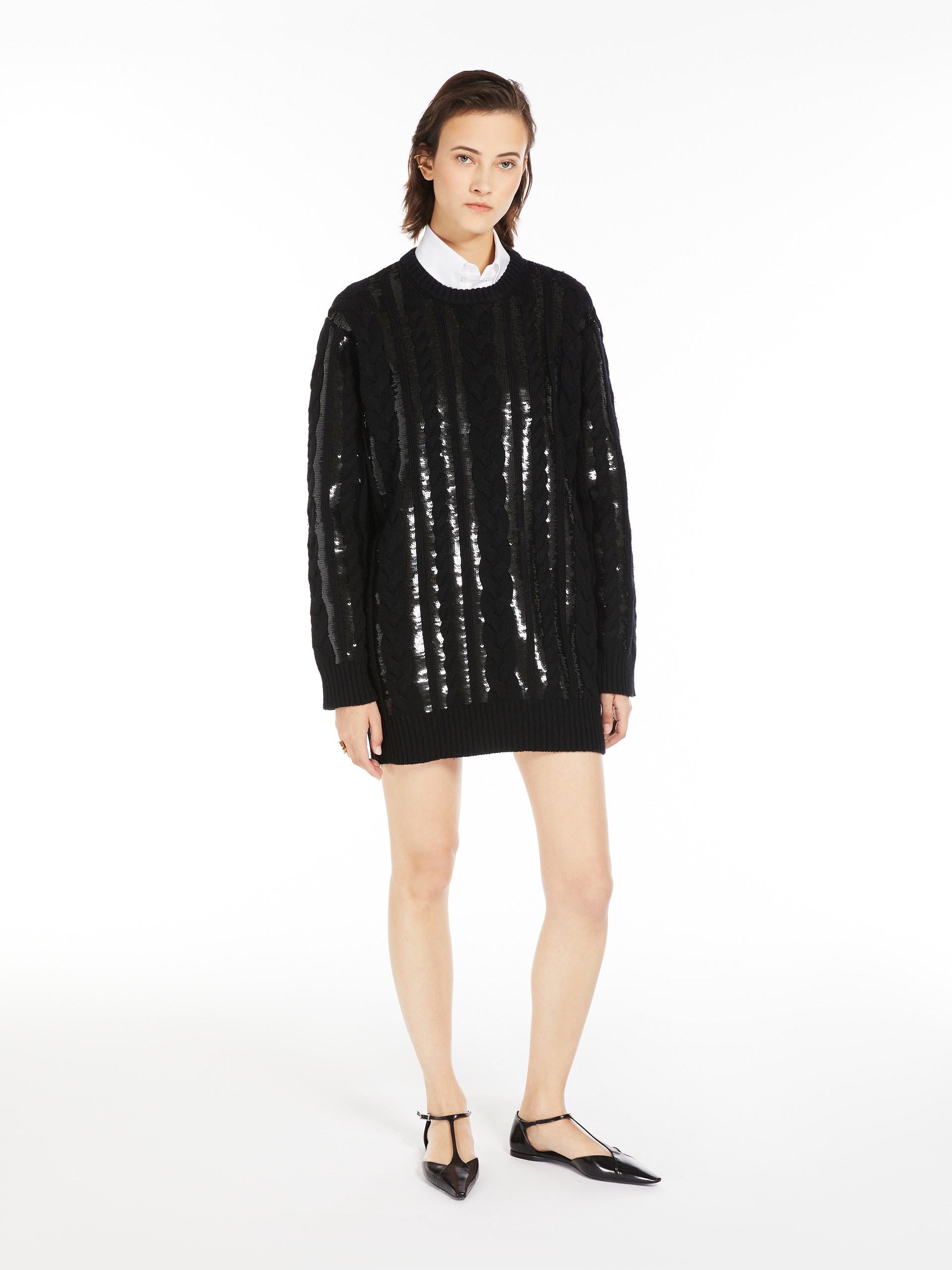 MAMBO Short wool and cashmere dress - 2