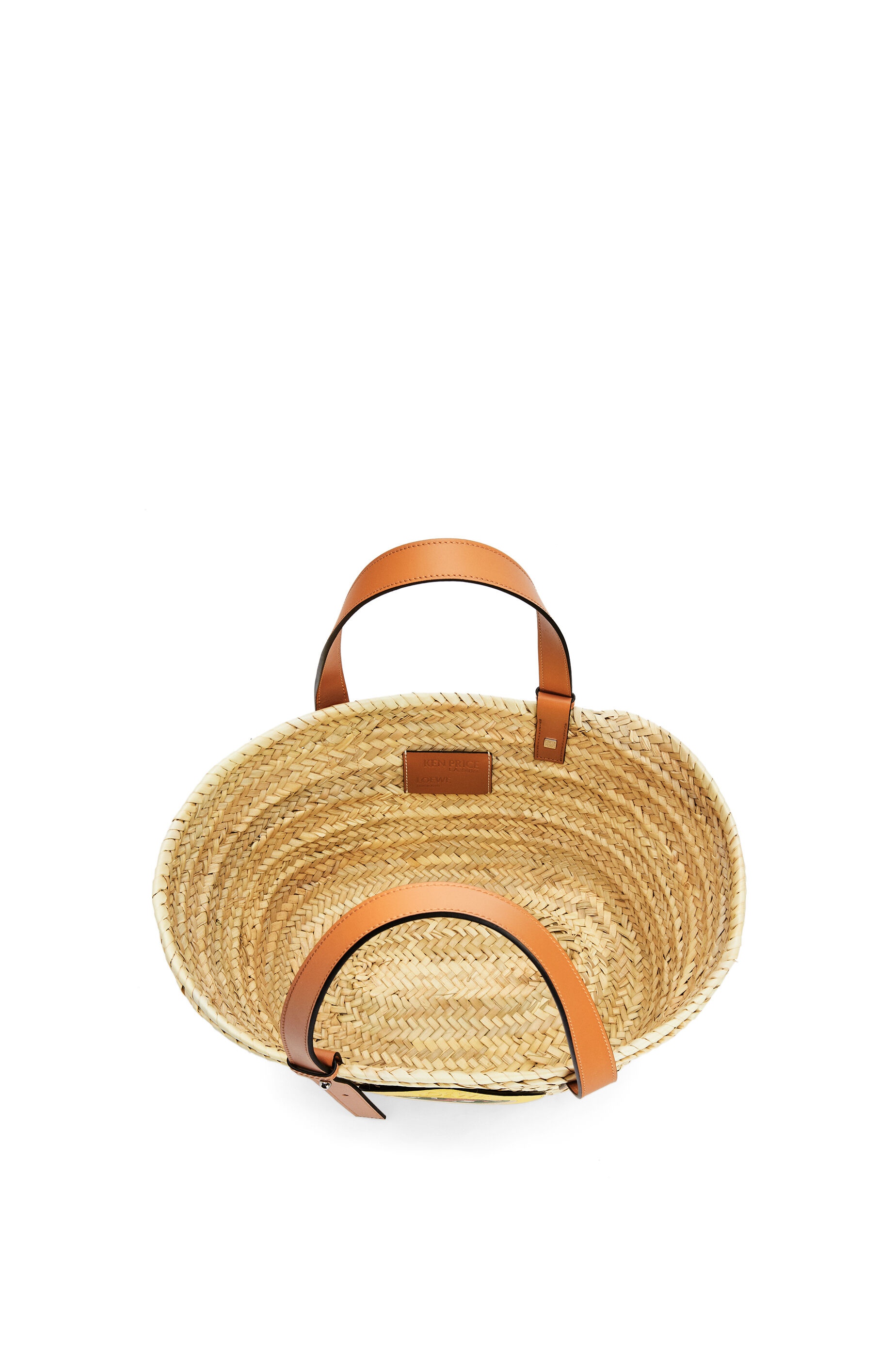 L.A. Series Basket bag in palm leaf and calfskin - 3