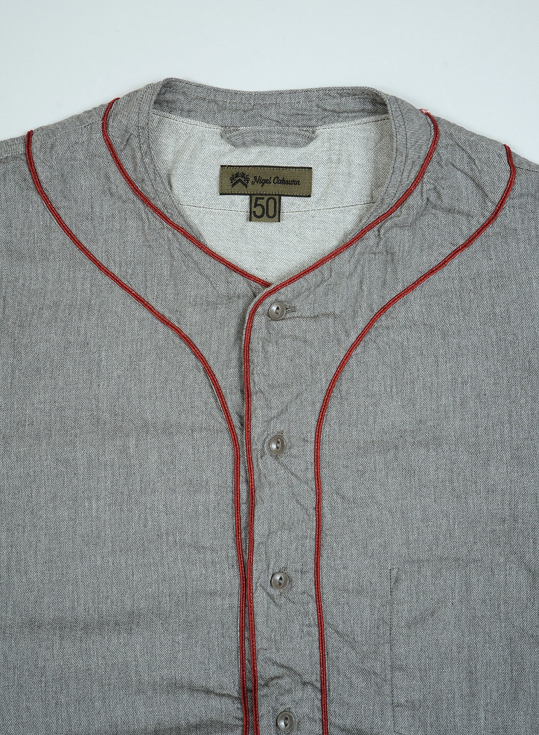 トップス NigelCabourn BASEBALL SHIRT SHORT SLEEVE Nigel Cabourn Baseball Shirt Short Sleeve -Type 2 10% off