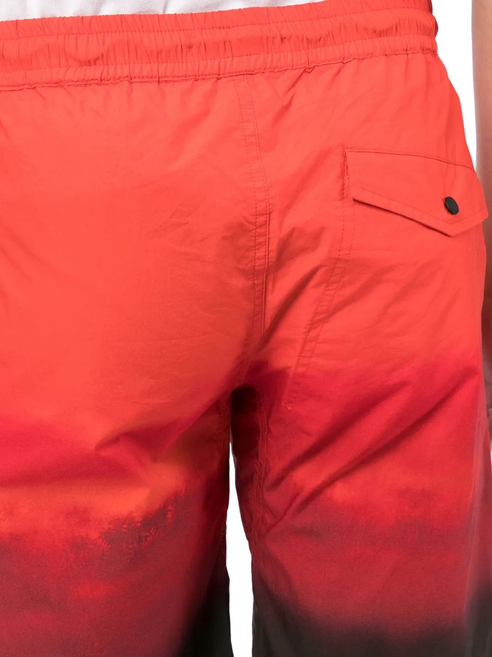 sunset-print drawstring shorts - 5