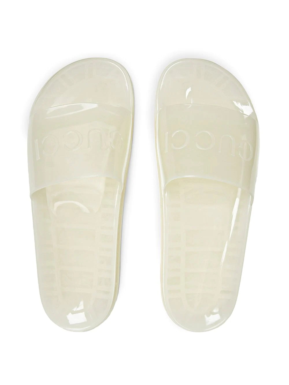 transparent logo-embossed slides - 4