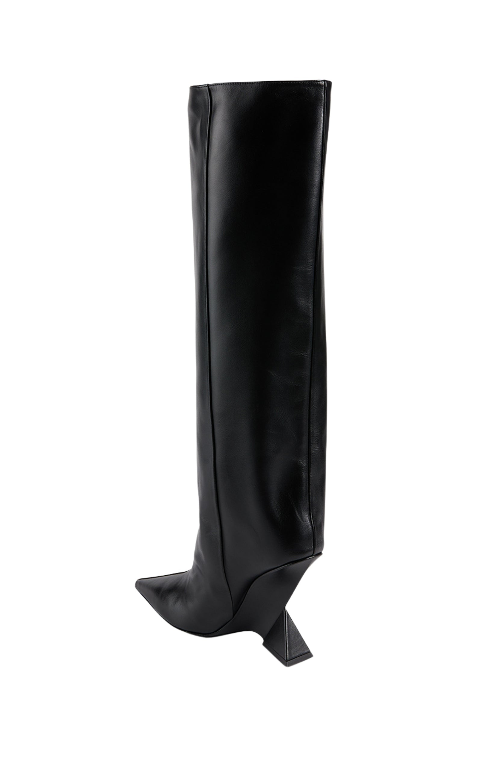 Cheope Leather Wedge Knee-High Boots - 5