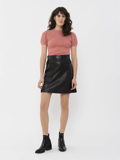 See by Chloé LEATHER MINI SKIRT outlook