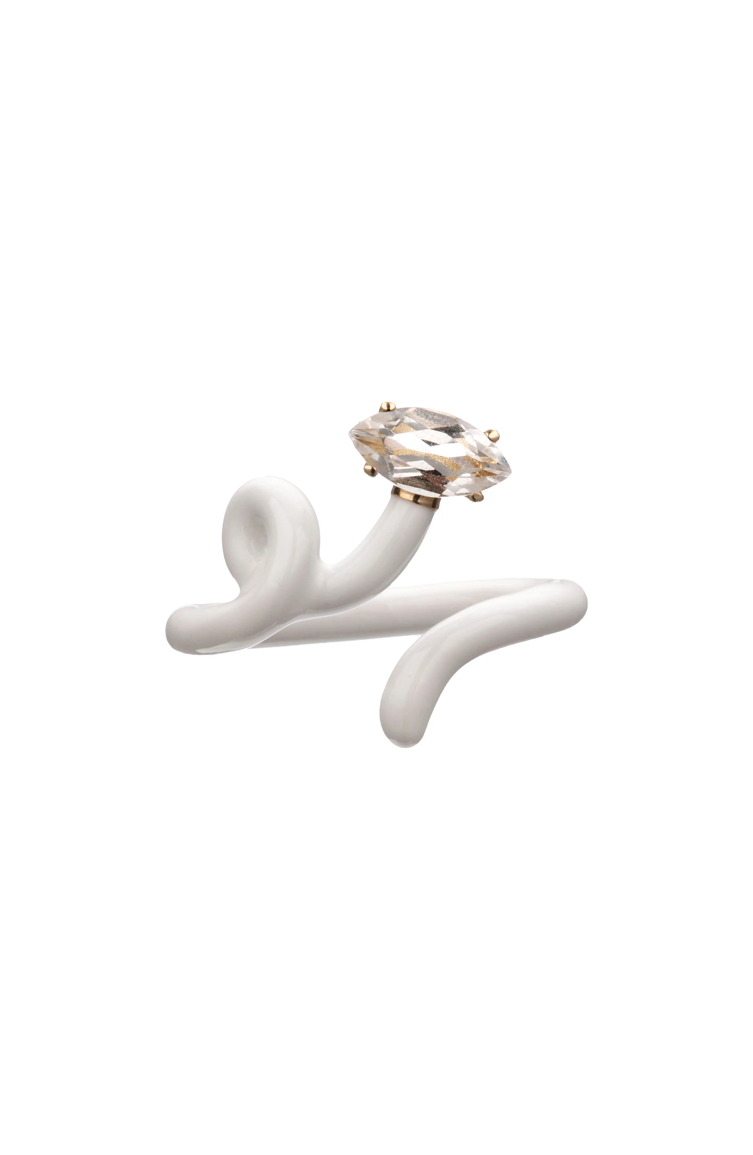 Bea Bongiasca Baby Vine Tendril Ring in White at Nordstrom - 1
