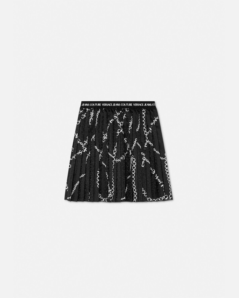 Necklace Pleated Mini Skirt - 1