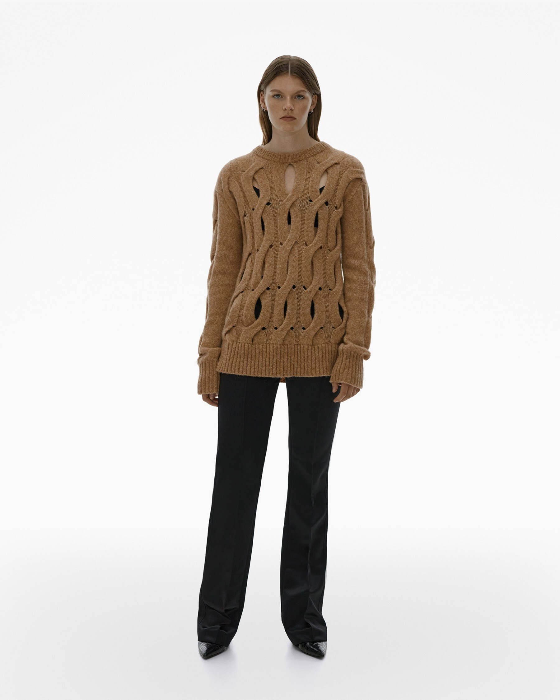 CABLE KNIT SWEATER - 2