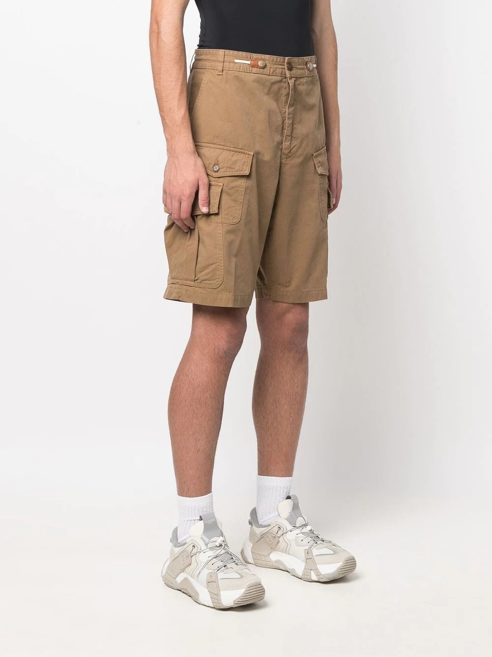 straight-leg cargo shorts - 3