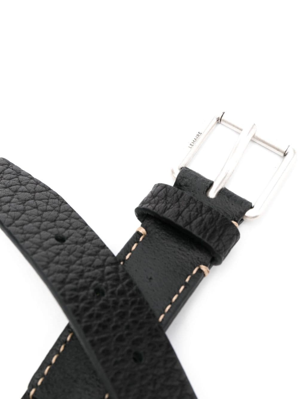 ardillon-buckle leather belt - 2