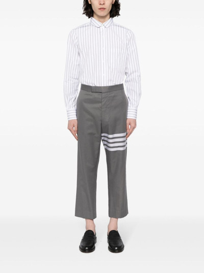 Thom Browne 4-Bar cotton cropped trousers outlook