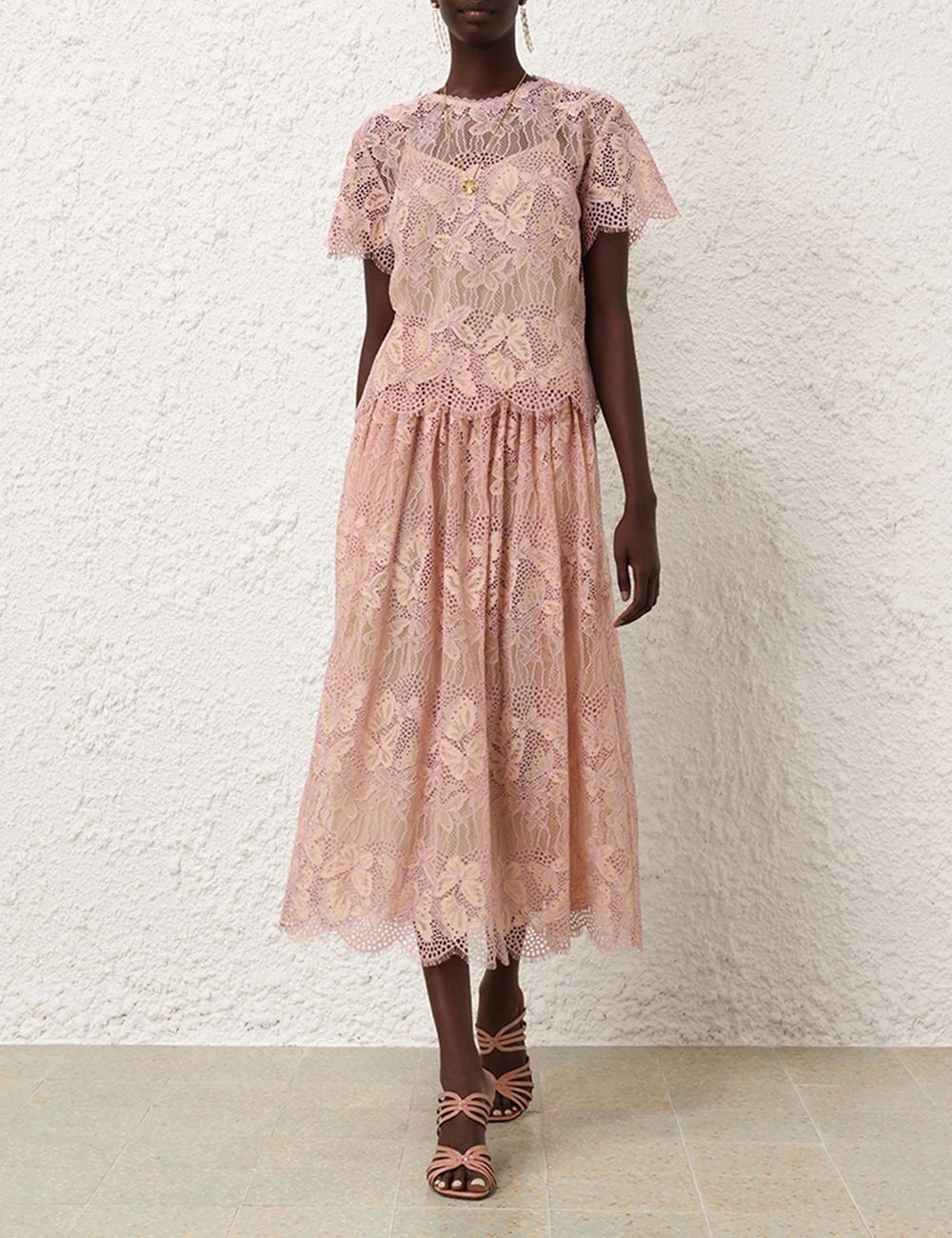 HARMONY LACE MIDI SKIRT - 2