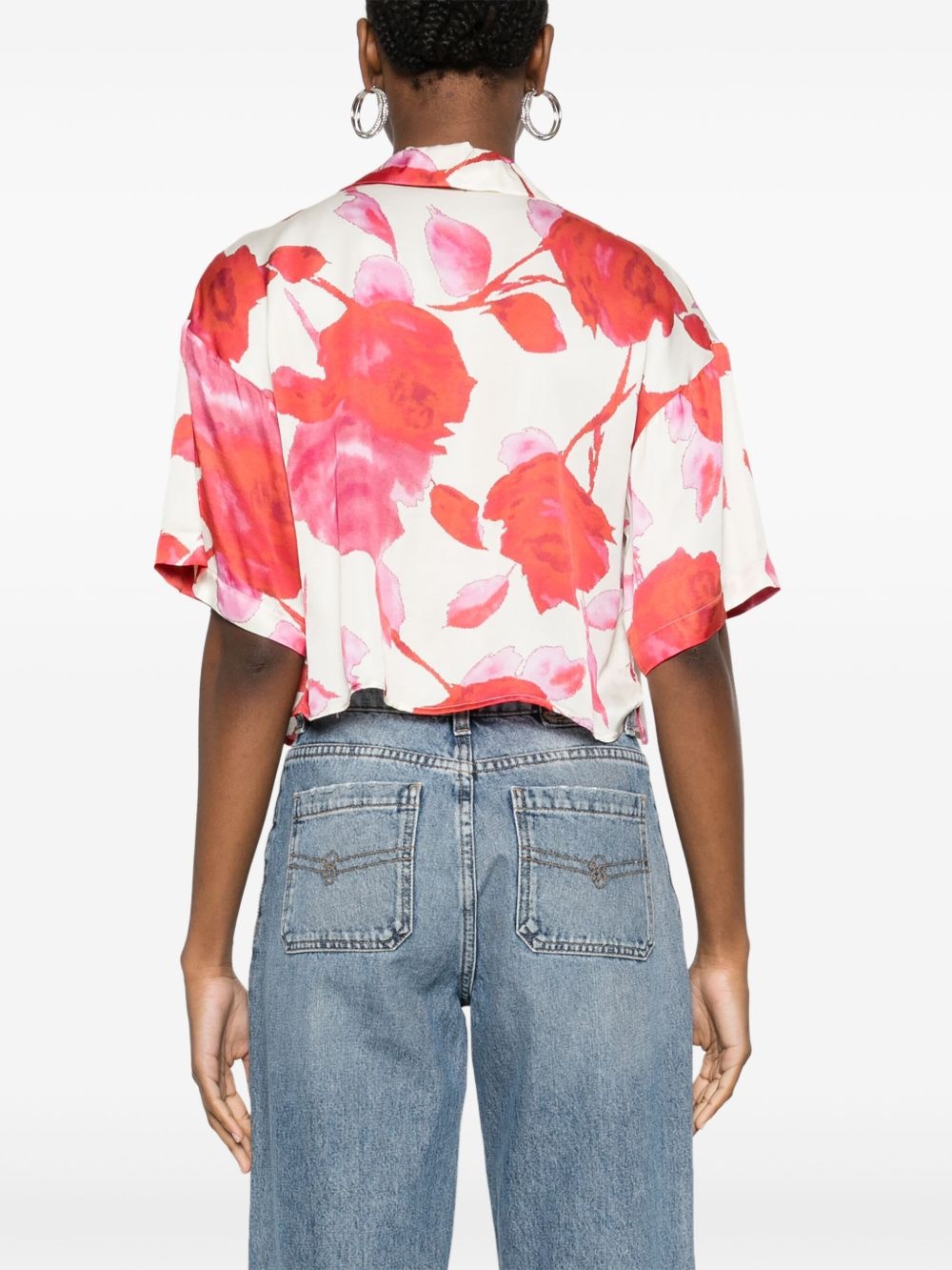 floral-print shirt - 4