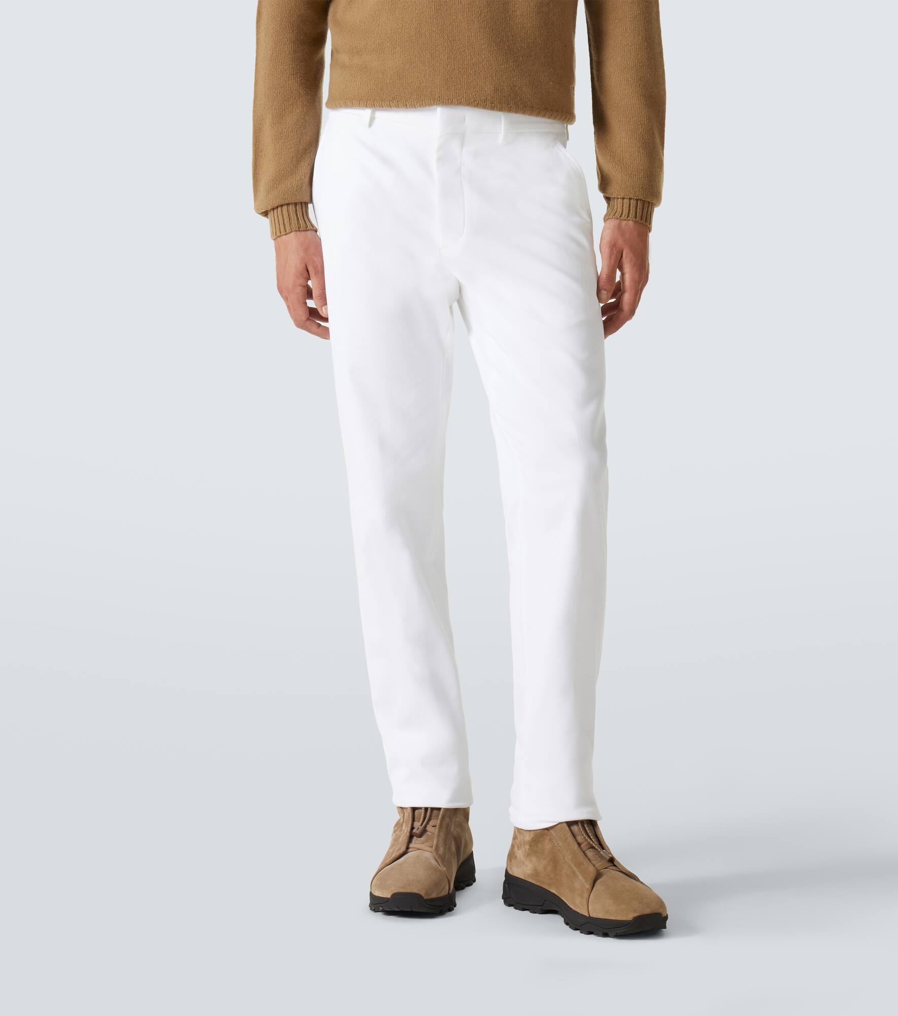 Comfort mid-rise cotton chinos - 3