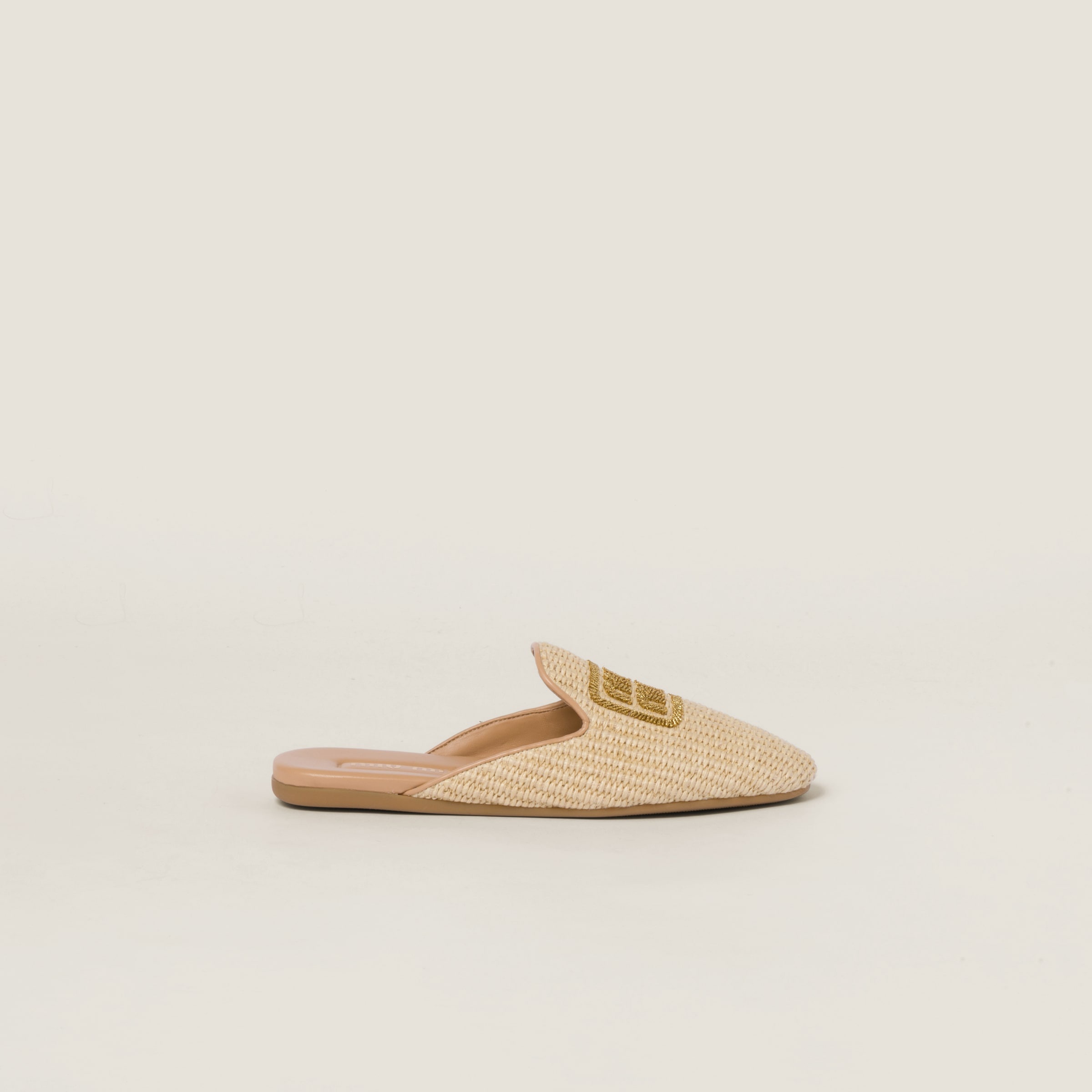 Raffia-effect slippers - 2
