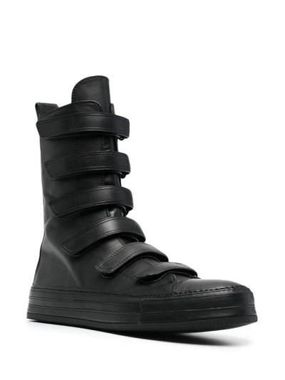 Ann Demeulemeester touch strap high-top sneakers outlook