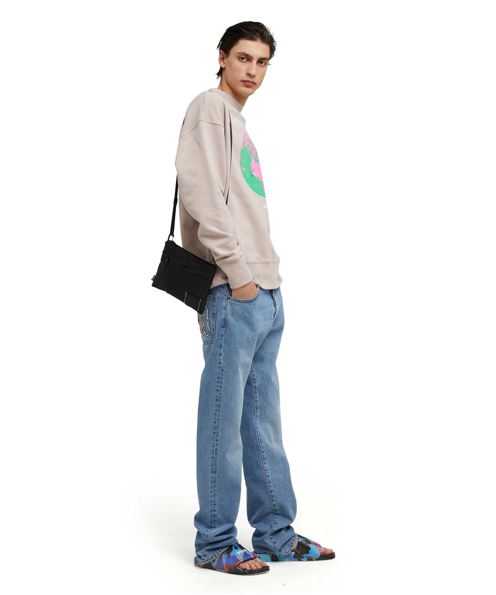 MSGM signature nylon pouch bag - 5