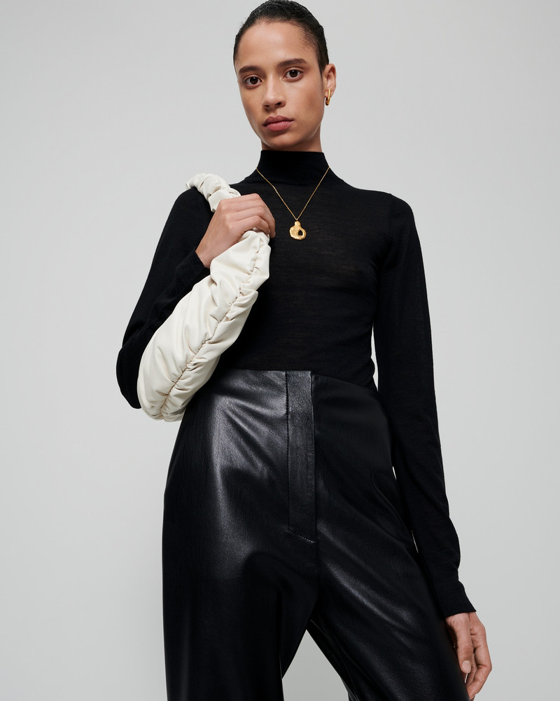 Nanushka HARRI - Merino wool top - Black outlook