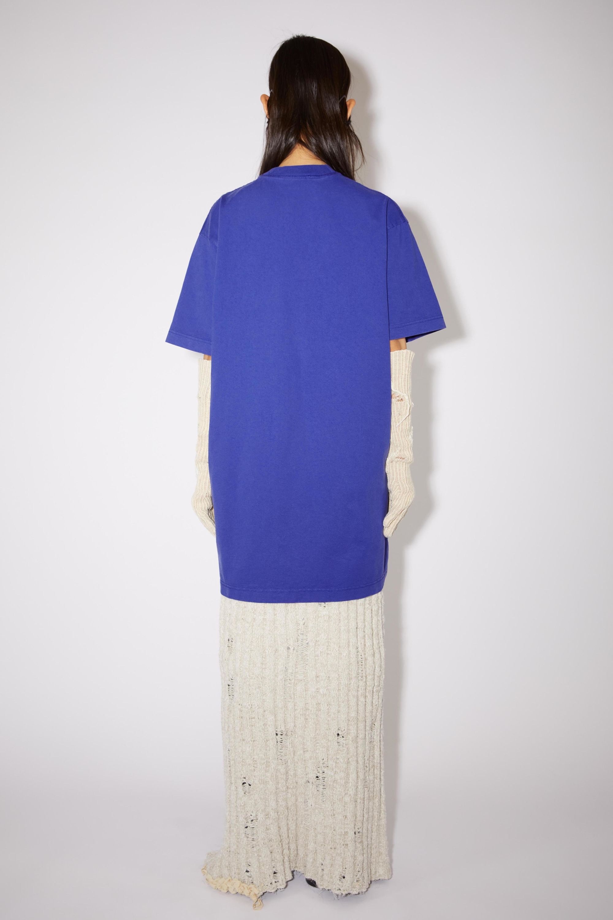 Logo t-shirt dress - Sea Blue - 3