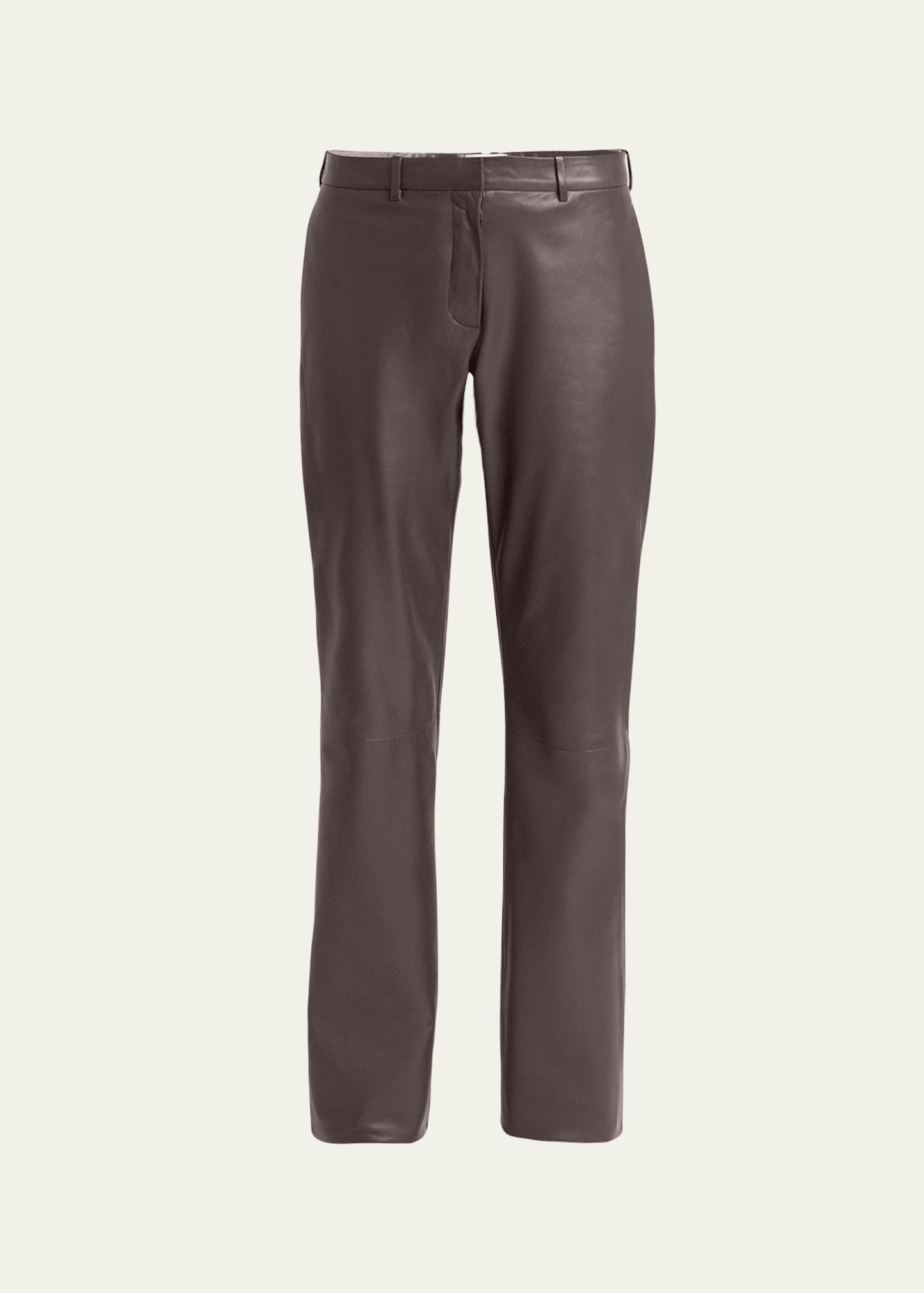 Selviese Straight Leg Leather Pants - 1