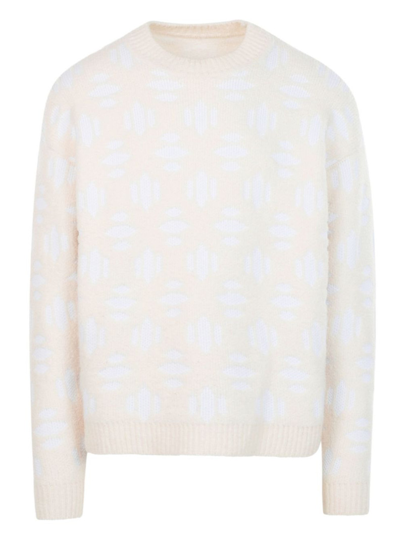 snowflake crew-neck sweater 1
