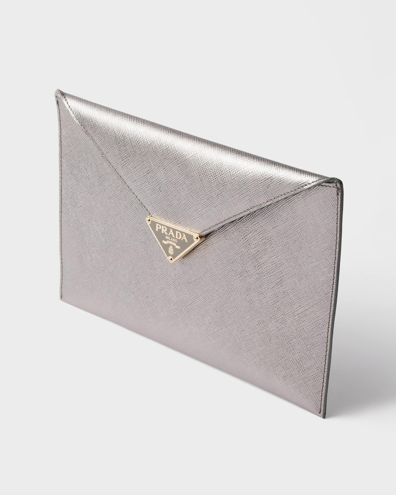 Saffiano leather envelope clutch 4