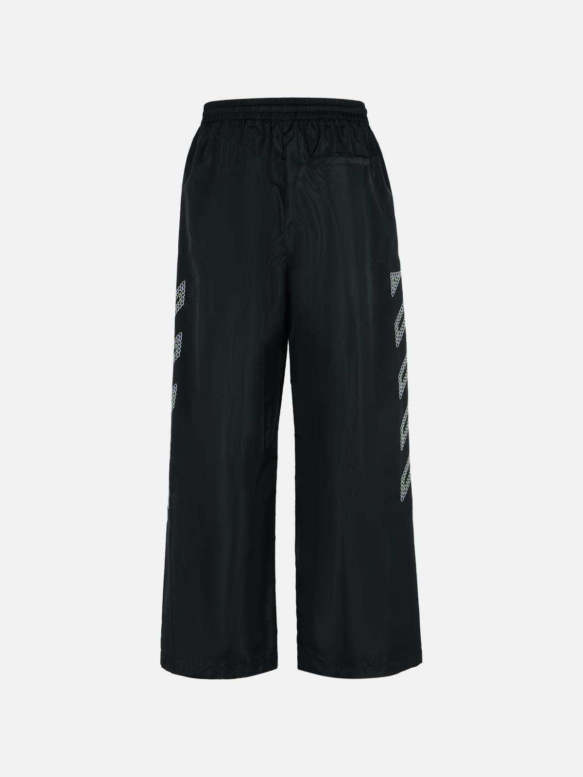 TRACK' BLACK POLYAMIDE PANTS - 3