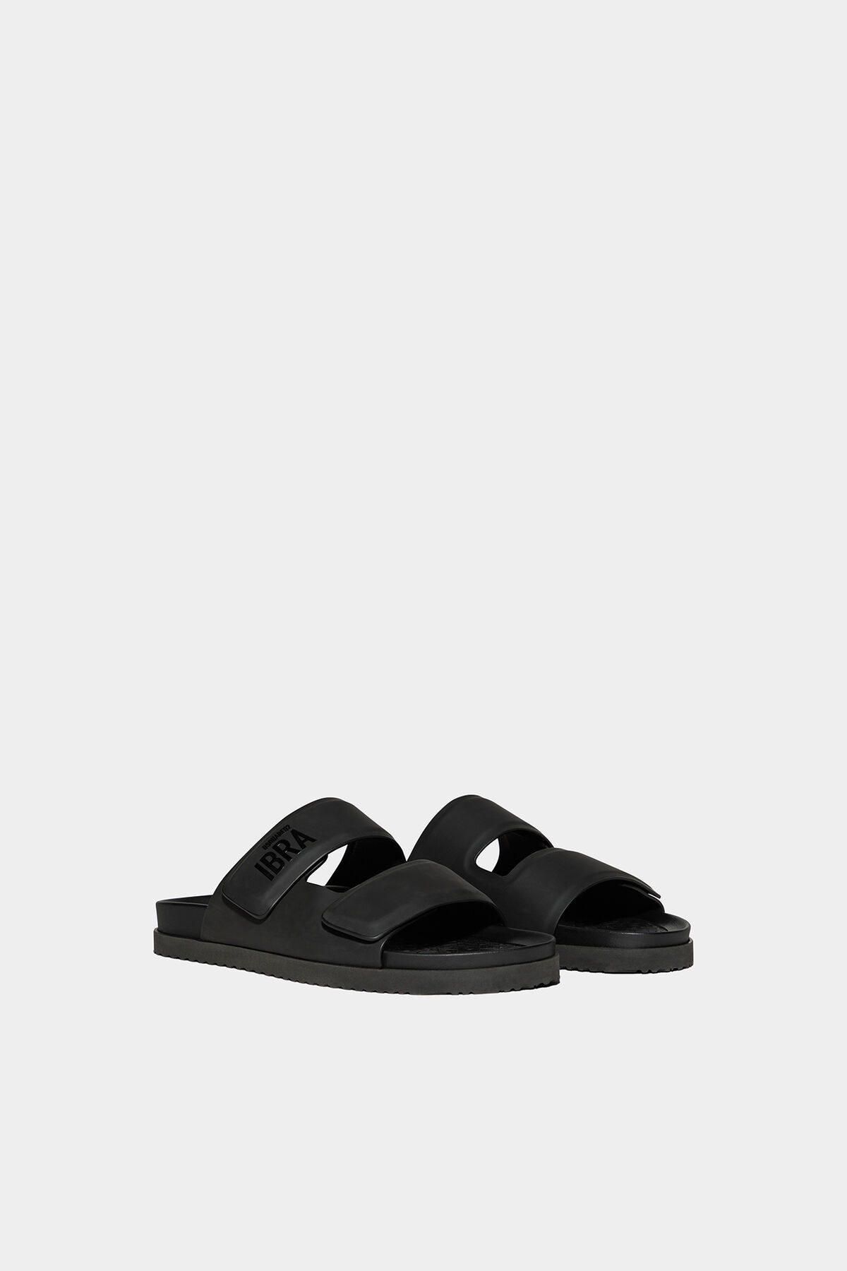 IBRA BLACK ON BLACK SANDALS - 3