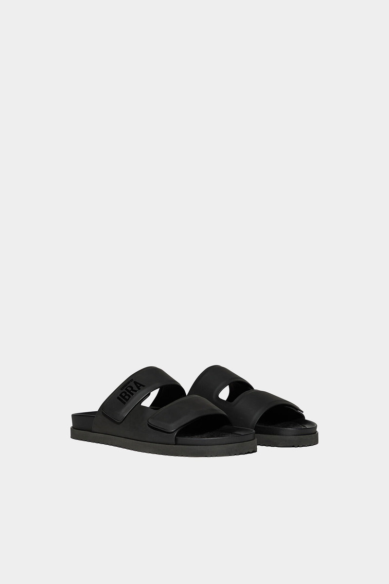 IBRA BLACK ON BLACK SANDALS 3