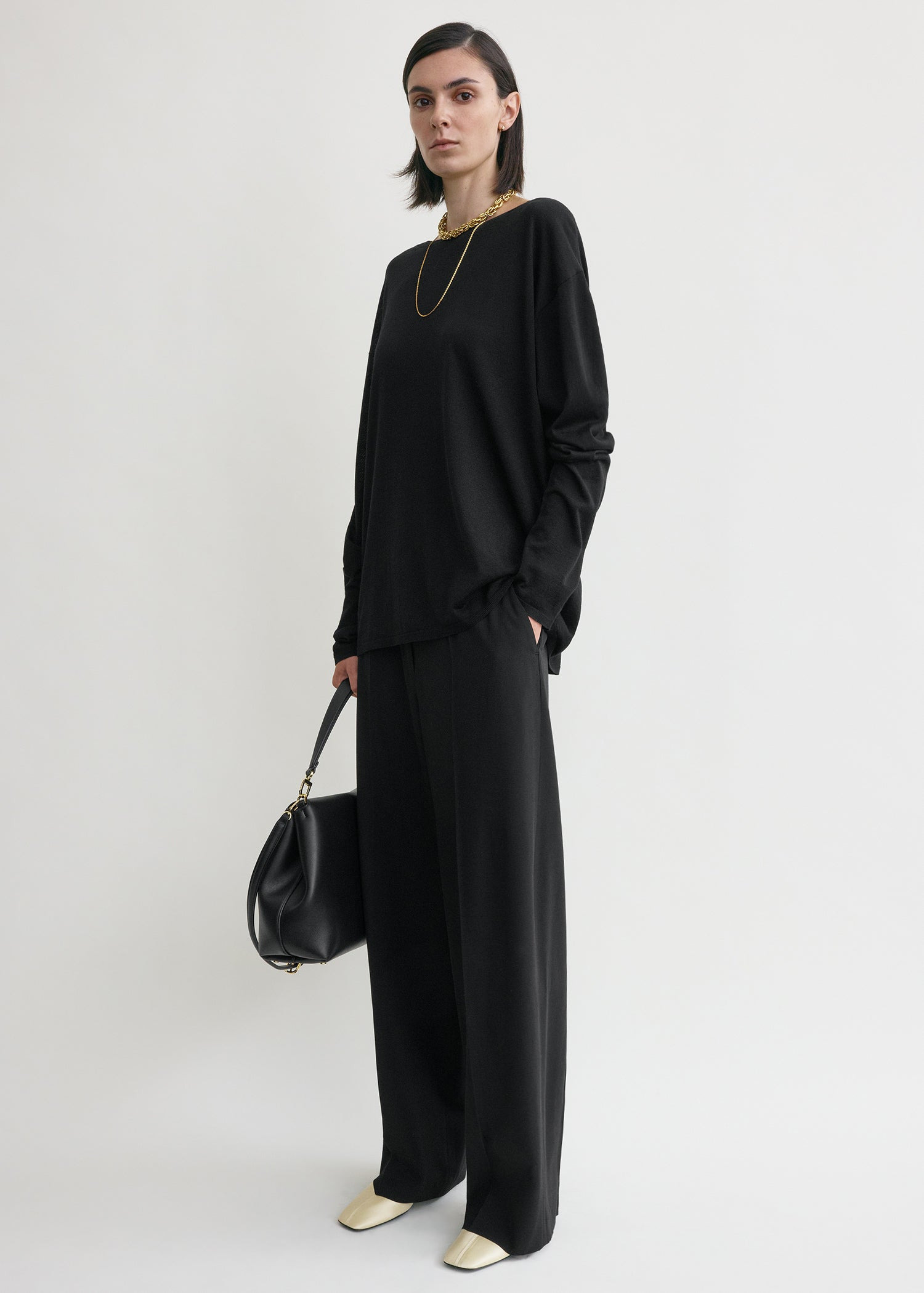 Longline knit black - 3