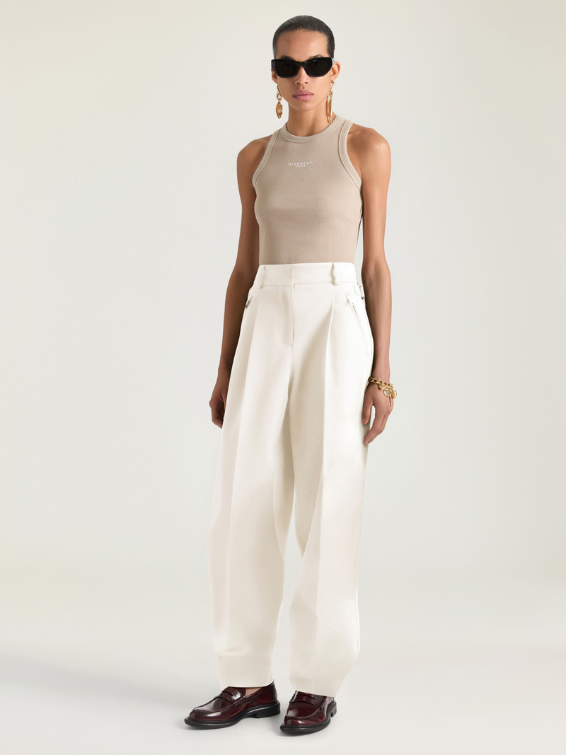 Givenchy SLIM FIT TANK TOP IN COTTON WITH GIVENCHY PARIS PRINT outlook