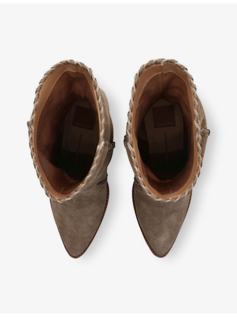 Julith Suede Heeled Ankle Boots 2