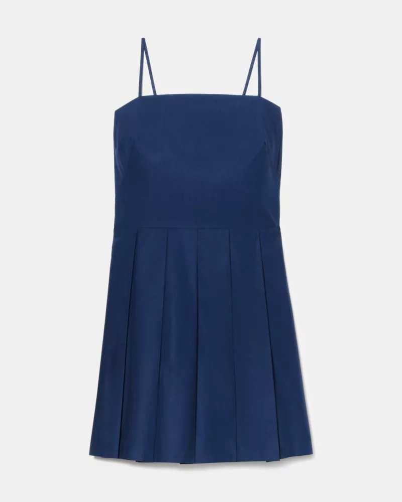 Open Back Pleated Dress 1