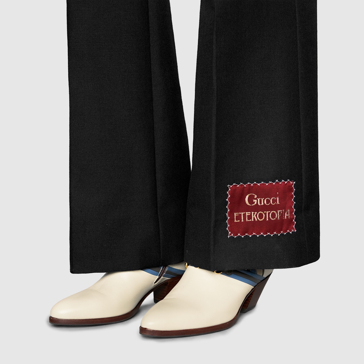 Wool mohair pant with Gucci Eterotopia - 5
