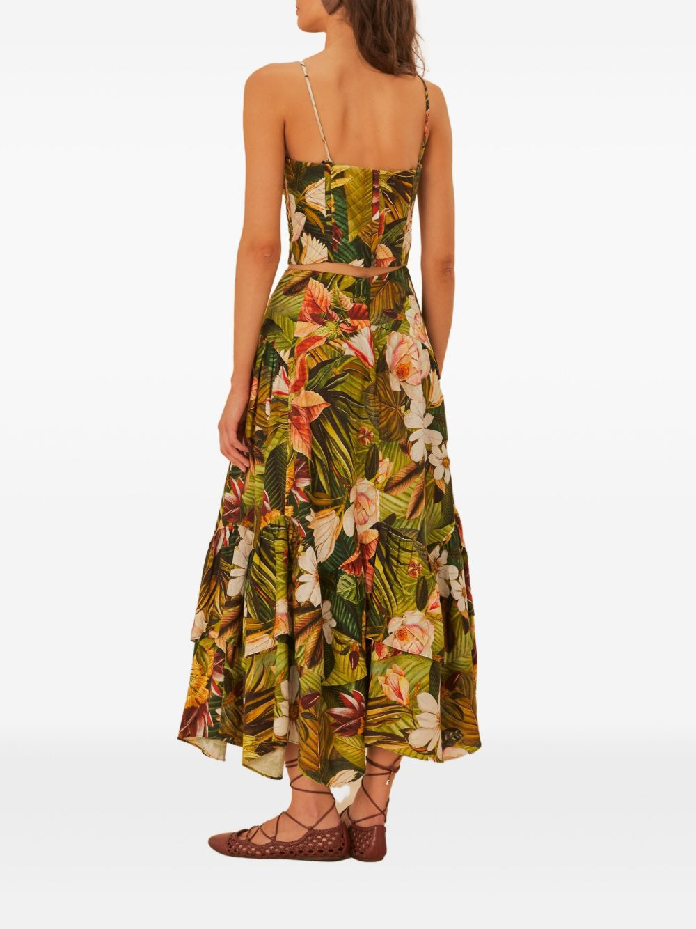 Botanical Forest-print skirt - 3