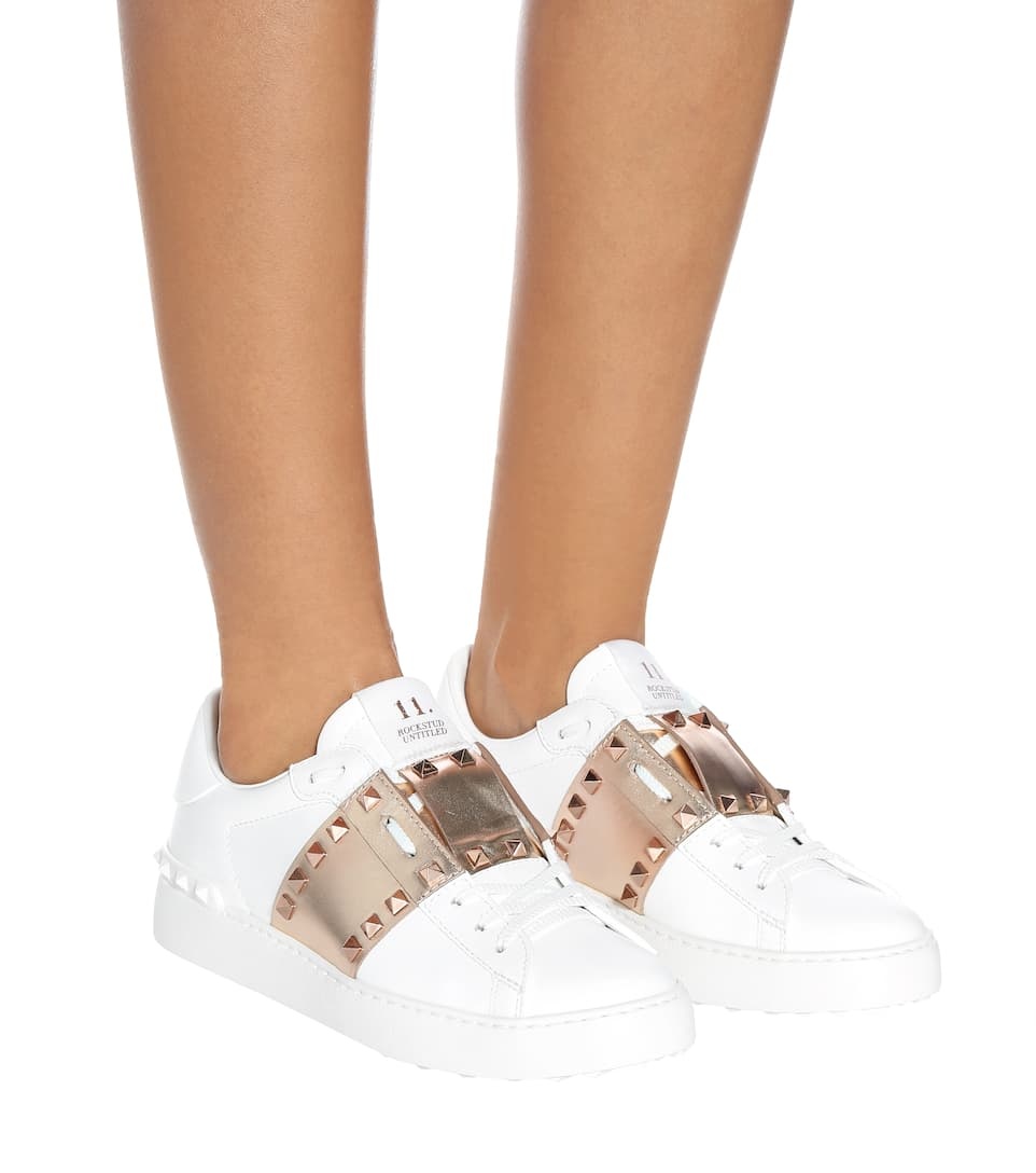 Valentino Garavani Rockstud Untitled leather sneakers - 5