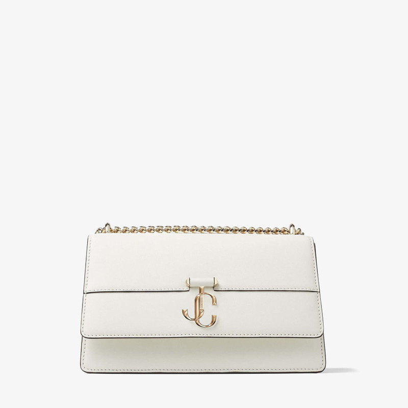 Varenne Shoulder
Latte Fine Shiny Calf Leather Shoulder Bag with Light Gold JC Emblem 1