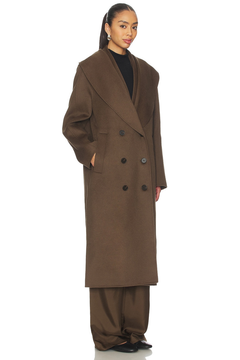 RÓHE Double-Faced Wool Scarf Coat outlook