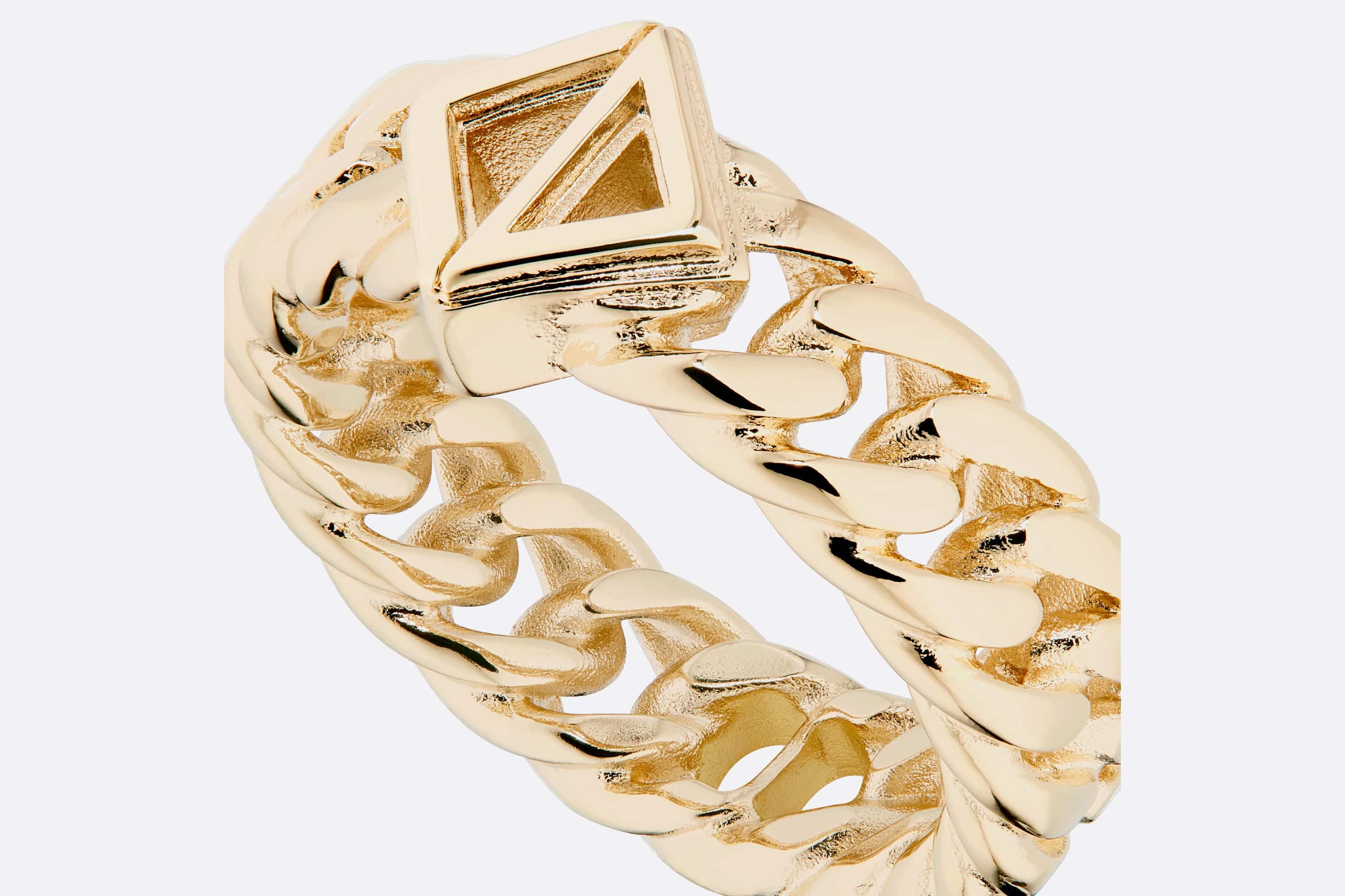 CD Diamond Chain Link Ring - 4