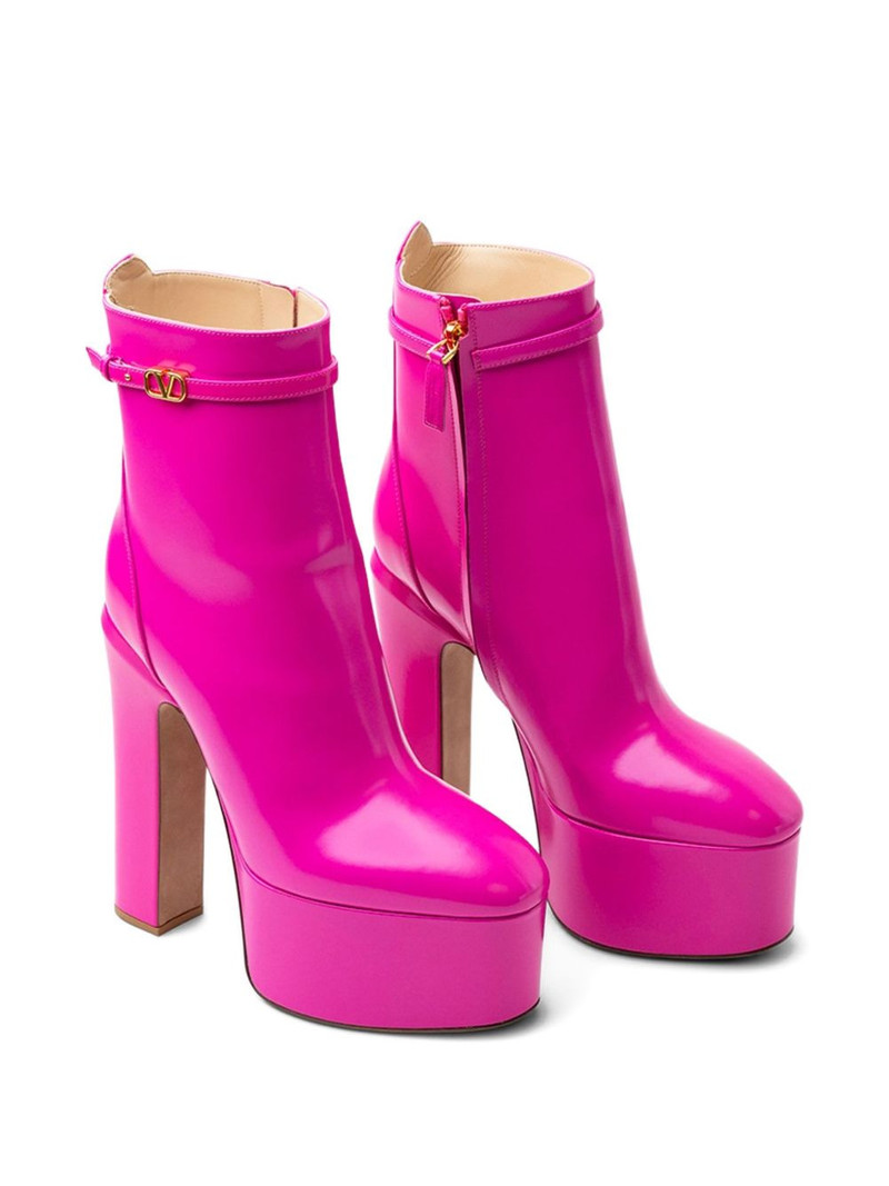 Valentino 160mm platform buckle boots outlook