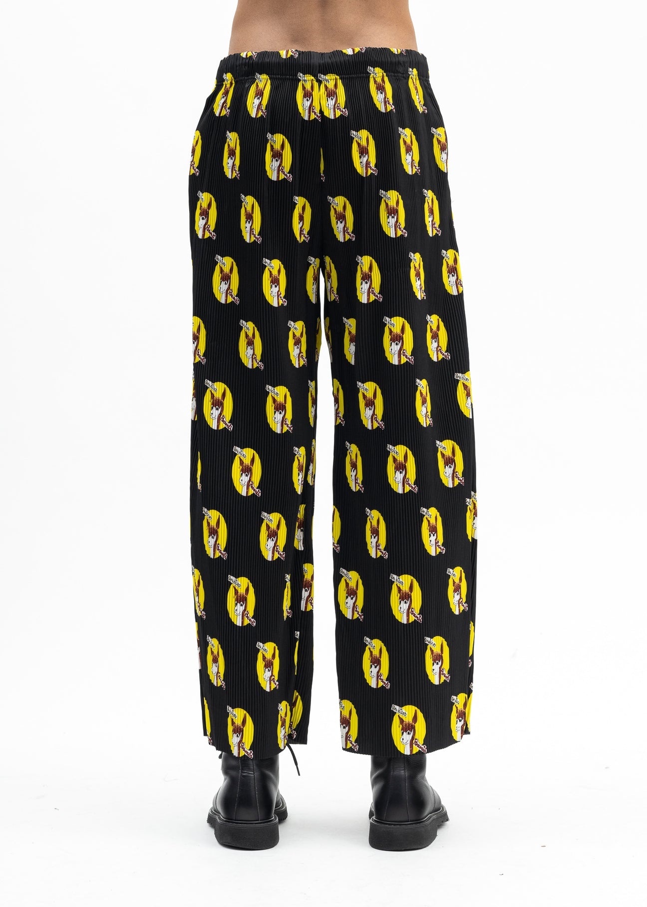 BLACK WHO KILLED BAMBI PLEATED PANTS COLLABORATION WITH JAMIE REID. - 3