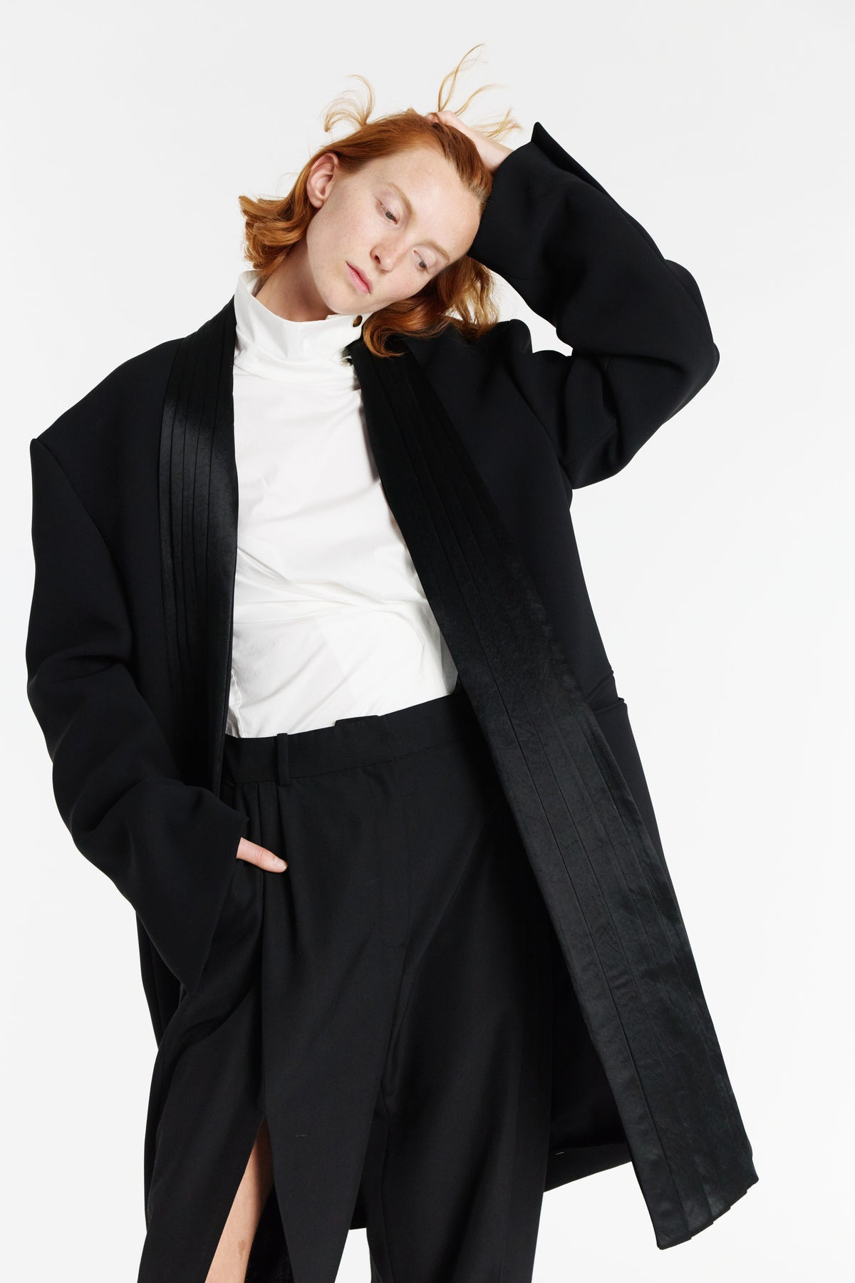 CUMMERBUND COLLAR TUXEDO JACKET BLACK - 2