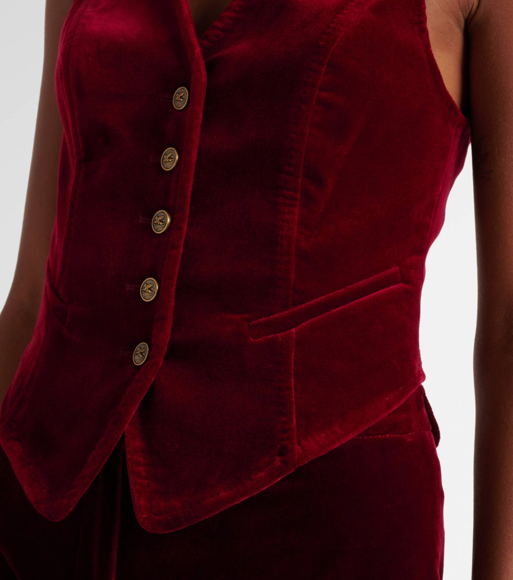 Cotton velvet vest - 5