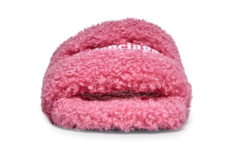 (WMNS) Balenciaga Furry Slides 'Pink' 654261W2DO15596 - 4