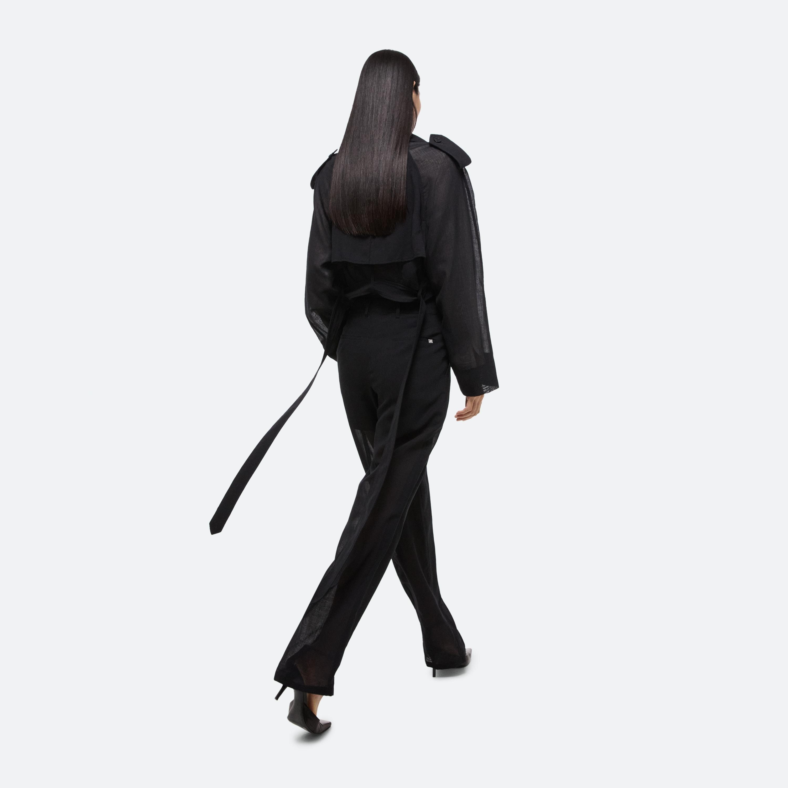 CROPPED TRENCH COAT - 7