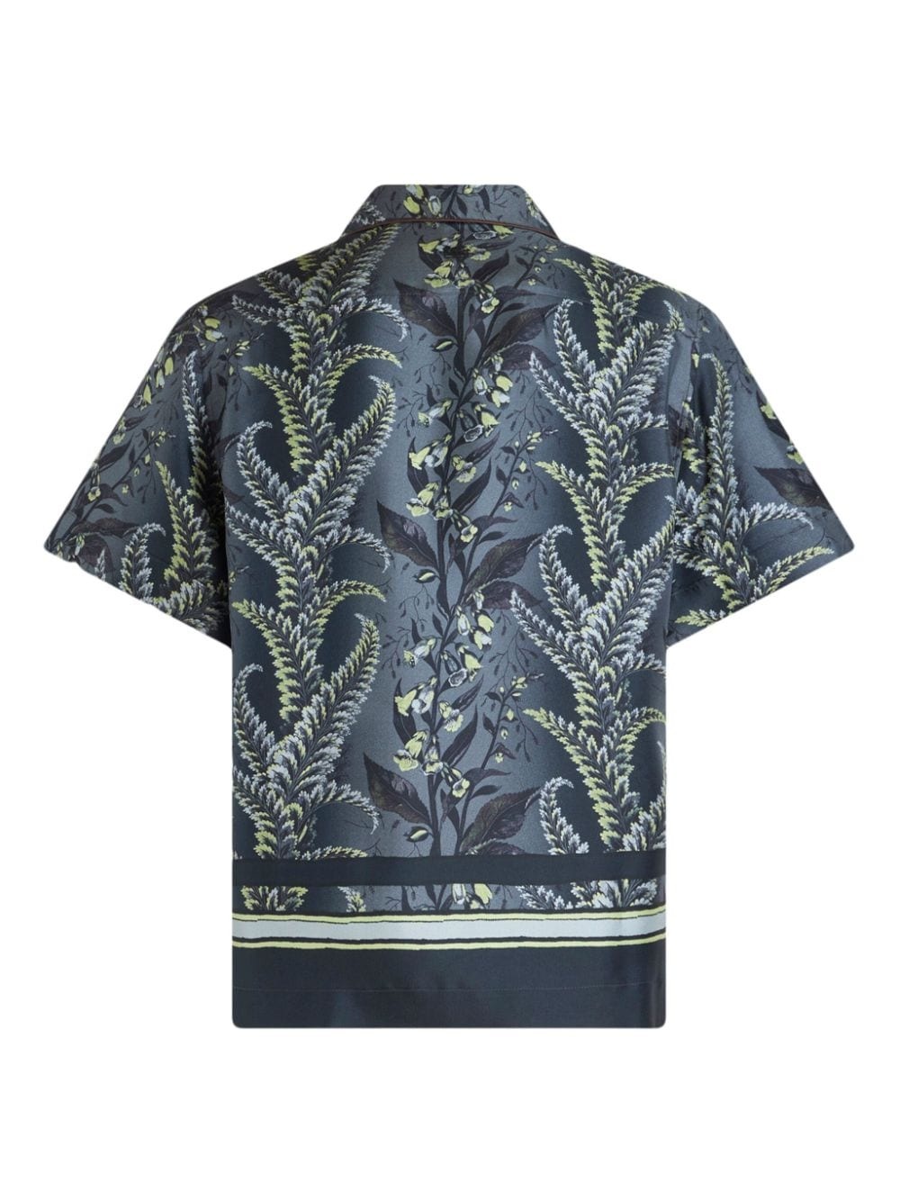 floral-print silk shirt - 7