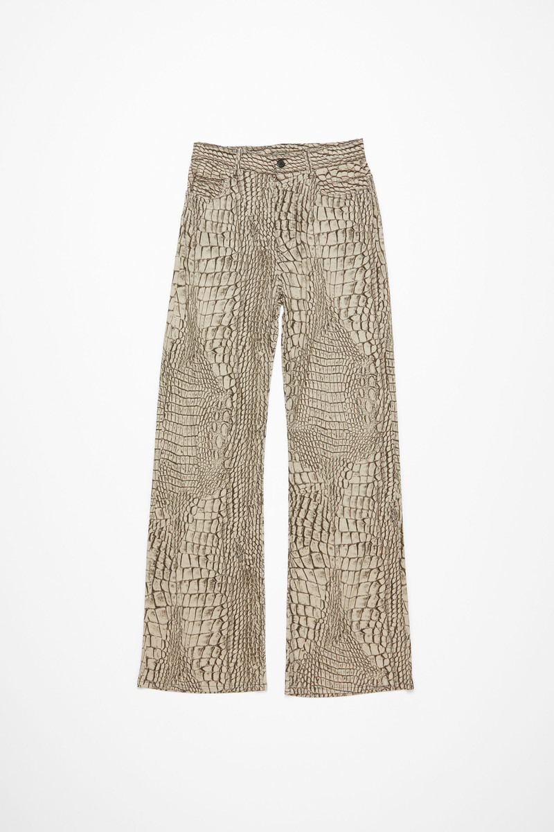 Printed trousers - Multi grey - 1