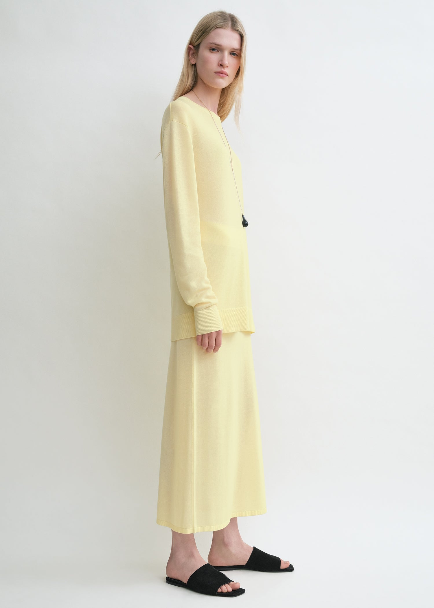Long-sleeve tee knit straw - 3